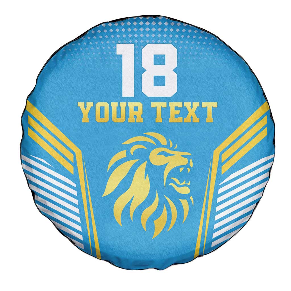 Custom Saint Lucia Kings Cricket Spare Tire Cover Beinspired Go Champion - Wonder Print Shop