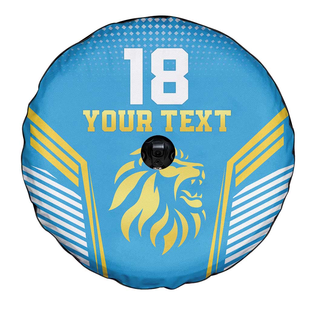 Custom Saint Lucia Kings Cricket Spare Tire Cover Beinspired Go Champion - Wonder Print Shop