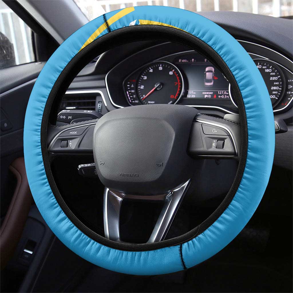 Saint Lucia Kings Cricket Steering Wheel Cover Beinspired Go Champion - Wonder Print Shop