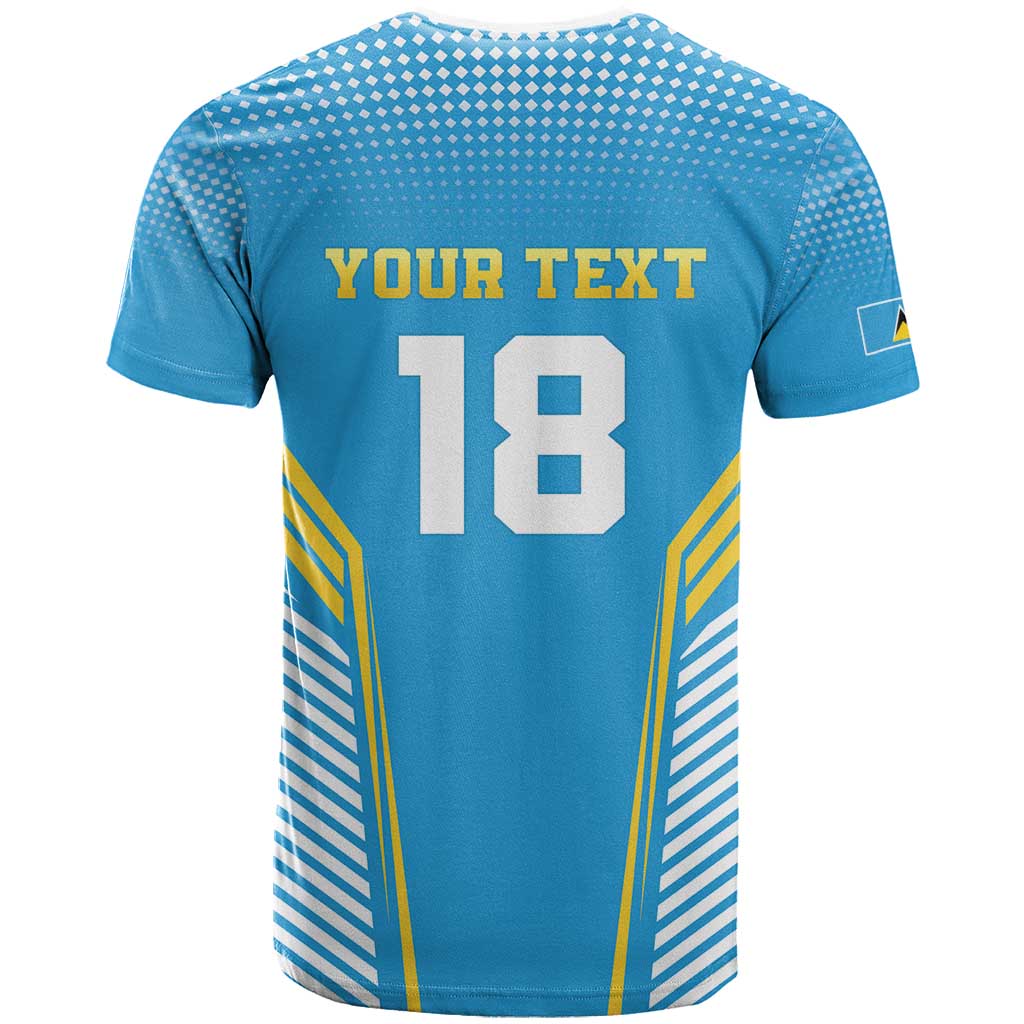 Custom Saint Lucia Kings Cricket T Shirt Beinspired Go Champion - Wonder Print Shop