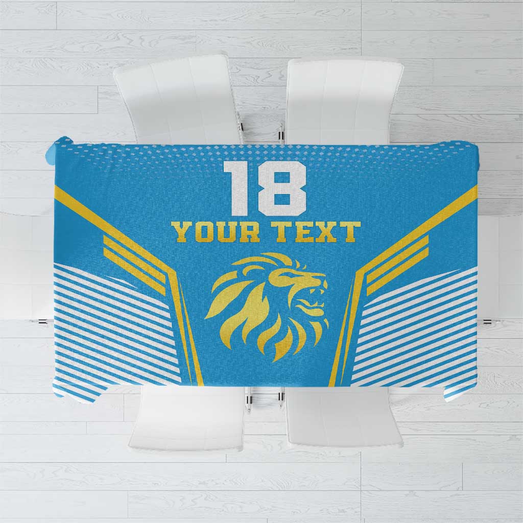 Custom Saint Lucia Kings Cricket Tablecloth Beinspired Go Champion - Wonder Print Shop
