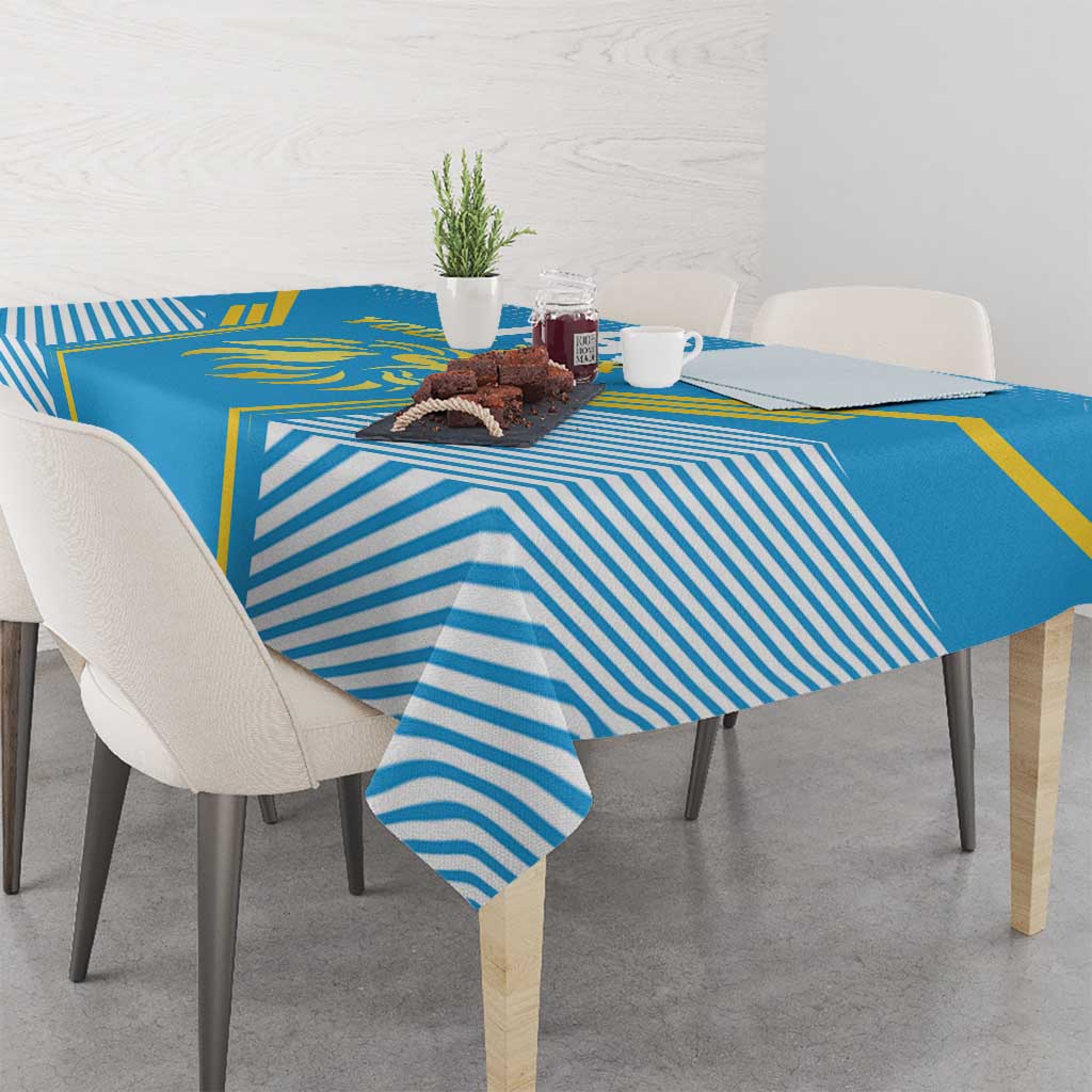 Custom Saint Lucia Kings Cricket Tablecloth Beinspired Go Champion - Wonder Print Shop