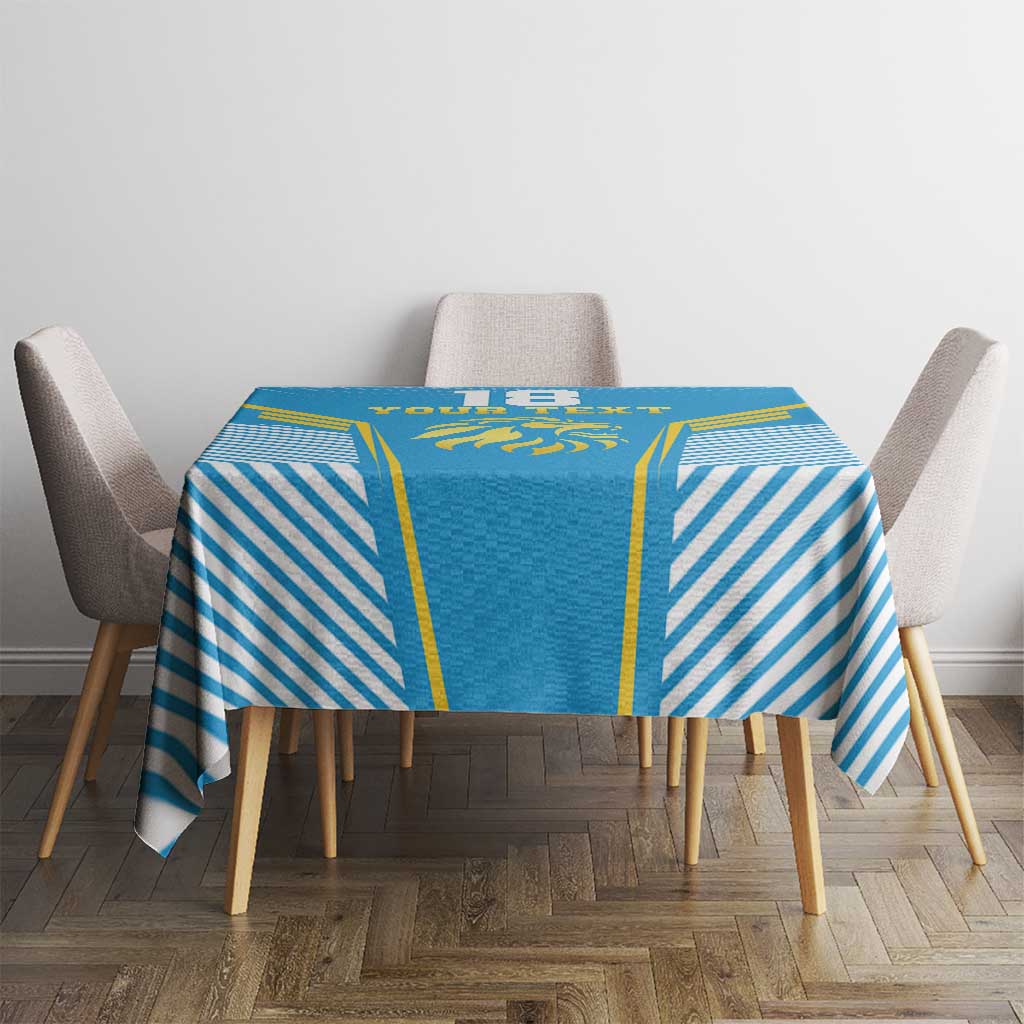 Custom Saint Lucia Kings Cricket Tablecloth Beinspired Go Champion - Wonder Print Shop
