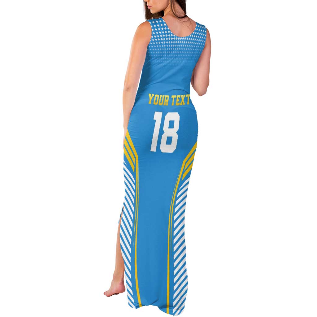 Custom Saint Lucia Kings Cricket Tank Maxi Dress Beinspired Go Champion - Wonder Print Shop