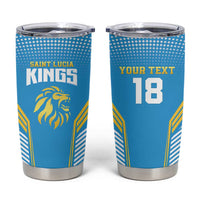 Custom Saint Lucia Kings Cricket Tumbler Cup Beinspired Go Champion - Wonder Print Shop