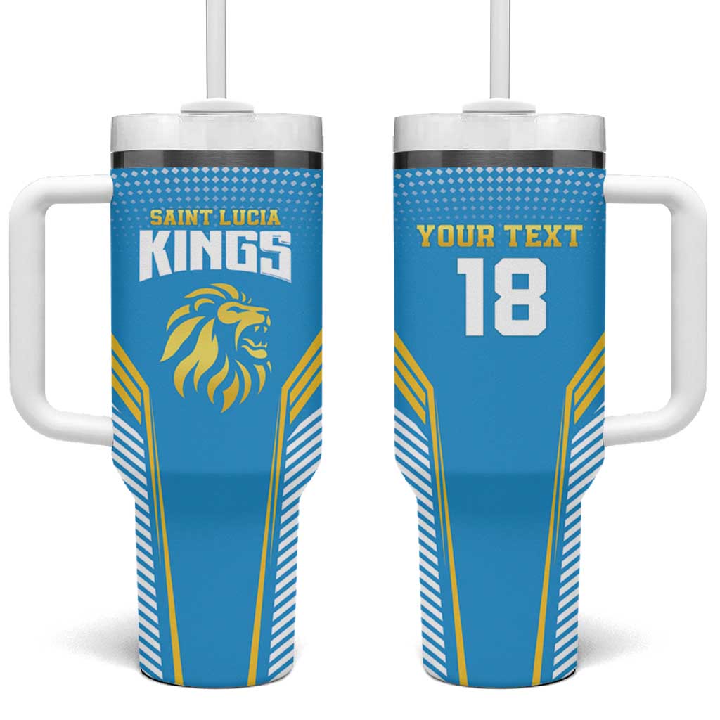 Custom Saint Lucia Kings Cricket Tumbler With Handle Beinspired Go Champion - Wonder Print Shop