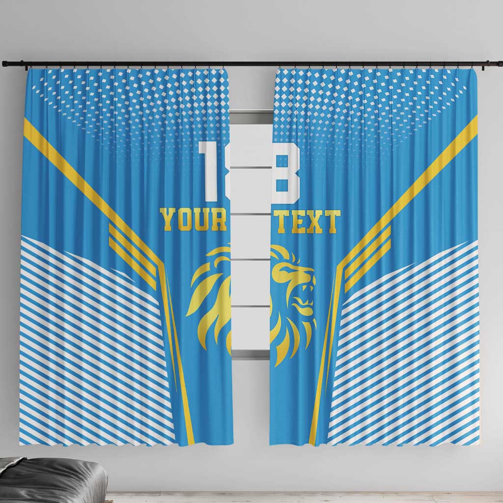 Custom Saint Lucia Kings Cricket Window Curtain Beinspired Go Champion - Wonder Print Shop