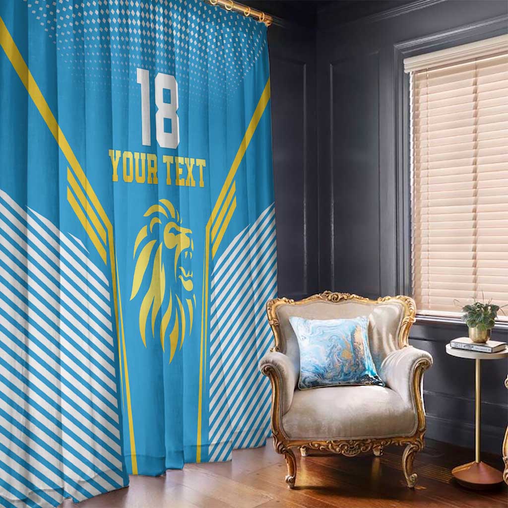 Custom Saint Lucia Kings Cricket Window Curtain Beinspired Go Champion - Wonder Print Shop