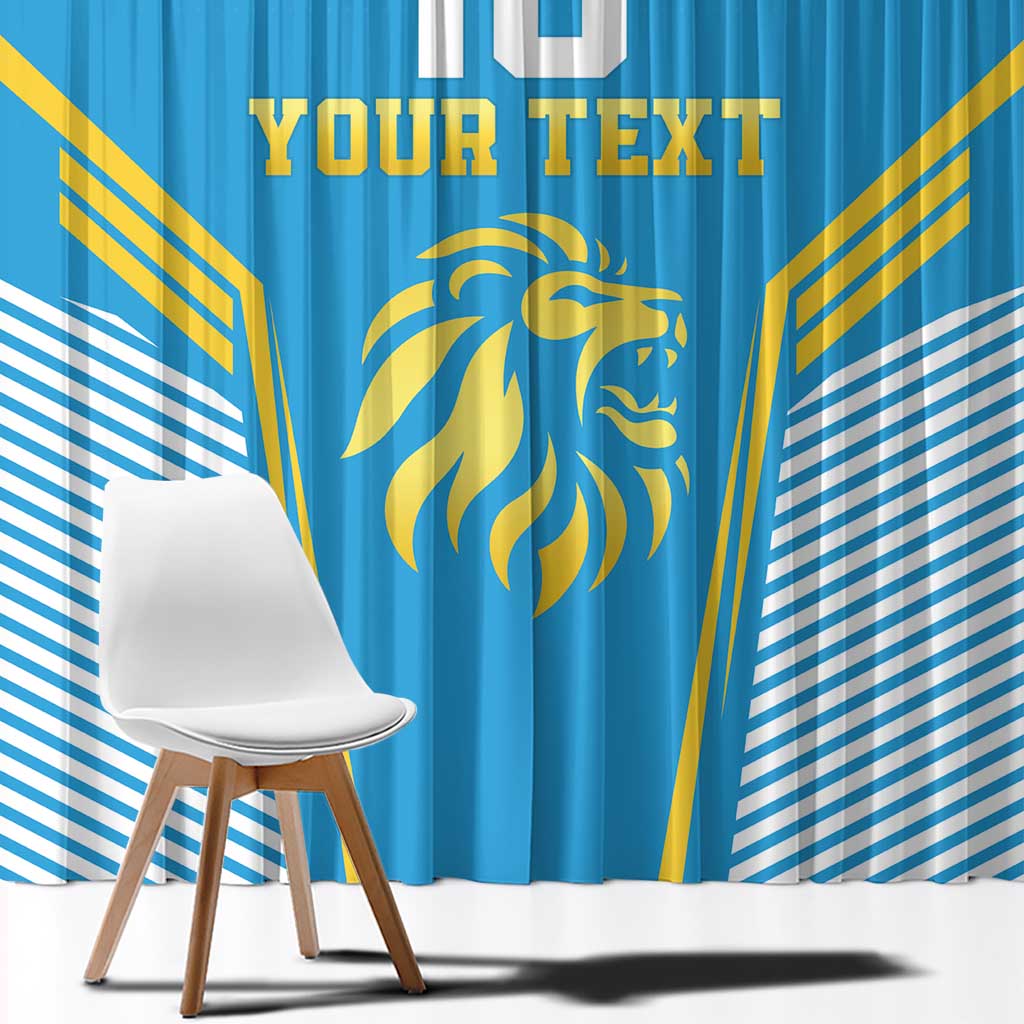 Custom Saint Lucia Kings Cricket Window Curtain Beinspired Go Champion - Wonder Print Shop