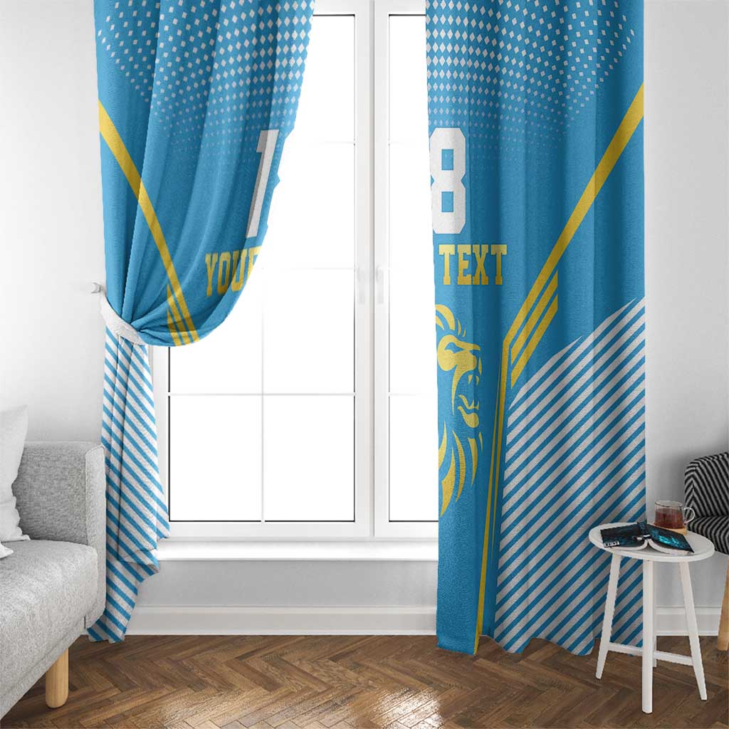 Custom Saint Lucia Kings Cricket Window Curtain Beinspired Go Champion - Wonder Print Shop