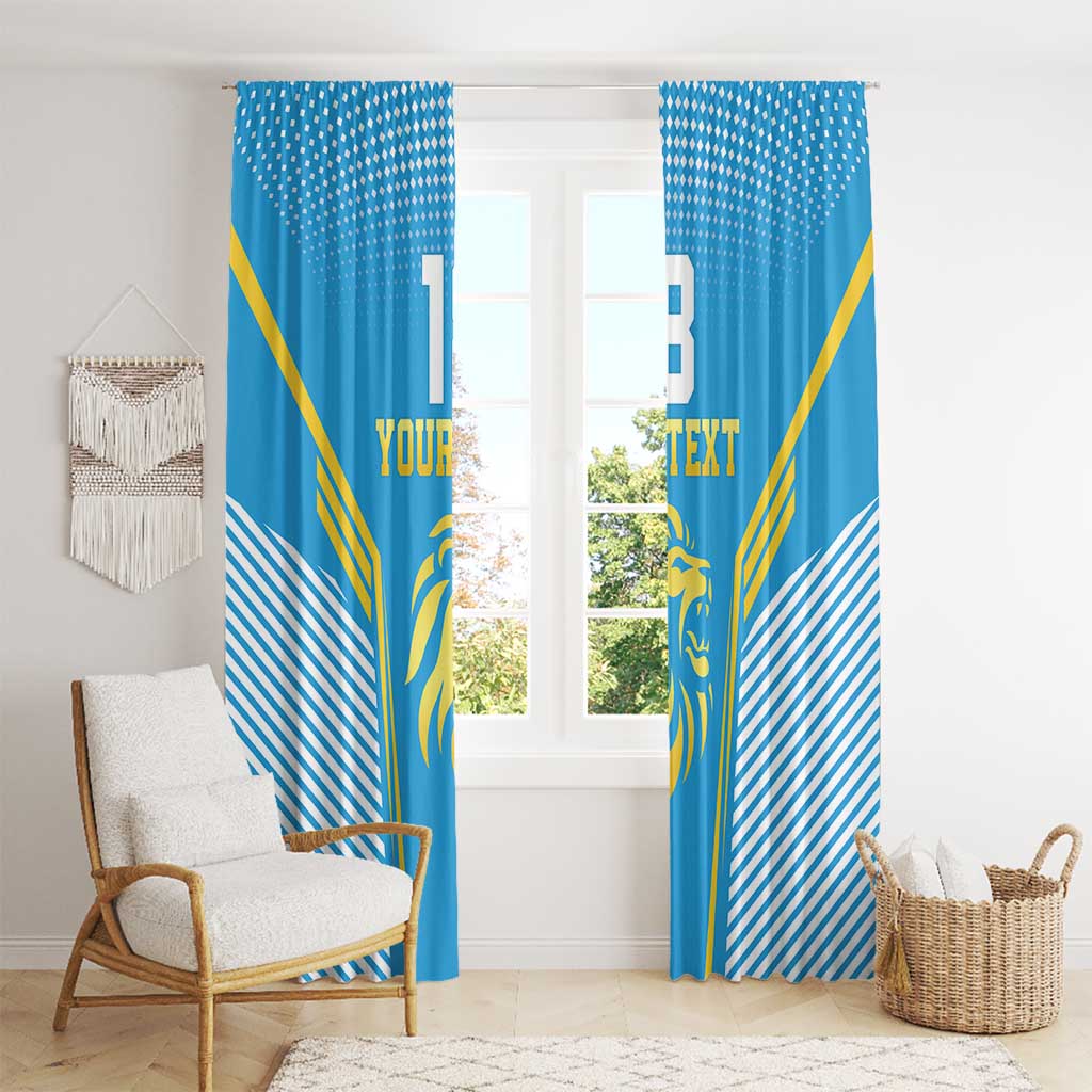 Custom Saint Lucia Kings Cricket Window Curtain Beinspired Go Champion - Wonder Print Shop