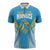 Custom Saint Lucia Kings Cricket Zipper Polo Shirt Beinspired Go Champion - Wonder Print Shop
