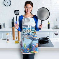 Personalized Cayman Islands 345 Apron Watercolor Turtle - Wonder Print Shop