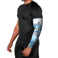 Personalized Cayman Islands 345 Arm Sleeves Watercolor Turtle - Wonder Print Shop