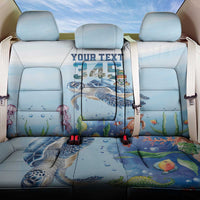 Personalized Cayman Islands 345 Back Car Seat Cover Watercolor Turtle - Wonder Print Shop