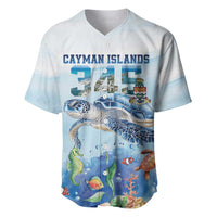 Personalized Cayman Islands 345 Baseball Jersey Watercolor Turtle - Wonder Print Shop