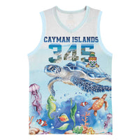 Personalized Cayman Islands 345 Basketball Jersey Watercolor Turtle - Wonder Print Shop