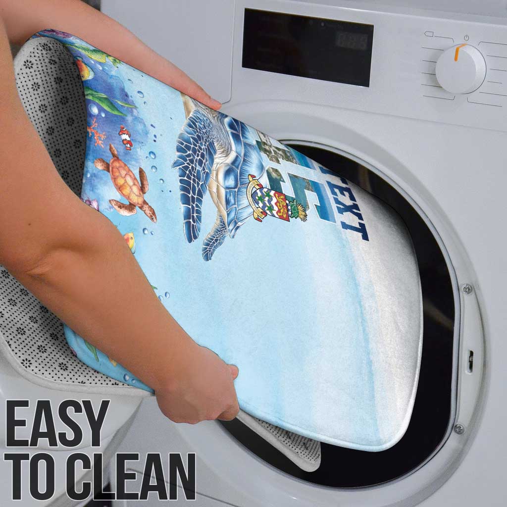 Personalized Cayman Islands 345 Bathroom Set Watercolor Turtle - Wonder Print Shop