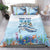 Personalized Cayman Islands 345 Bedding Set Watercolor Turtle - Wonder Print Shop