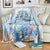 Personalized Cayman Islands 345 Blanket Watercolor Turtle - Wonder Print Shop