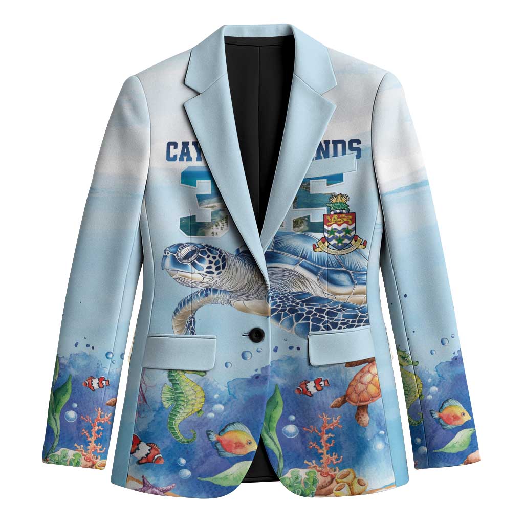 Personalized Cayman Islands 345 Blazer Watercolor Turtle - Wonder Print Shop