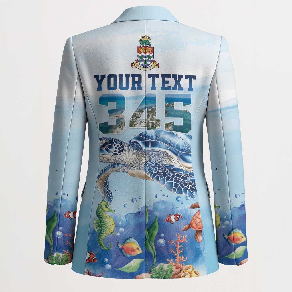 Personalized Cayman Islands 345 Blazer Watercolor Turtle - Wonder Print Shop