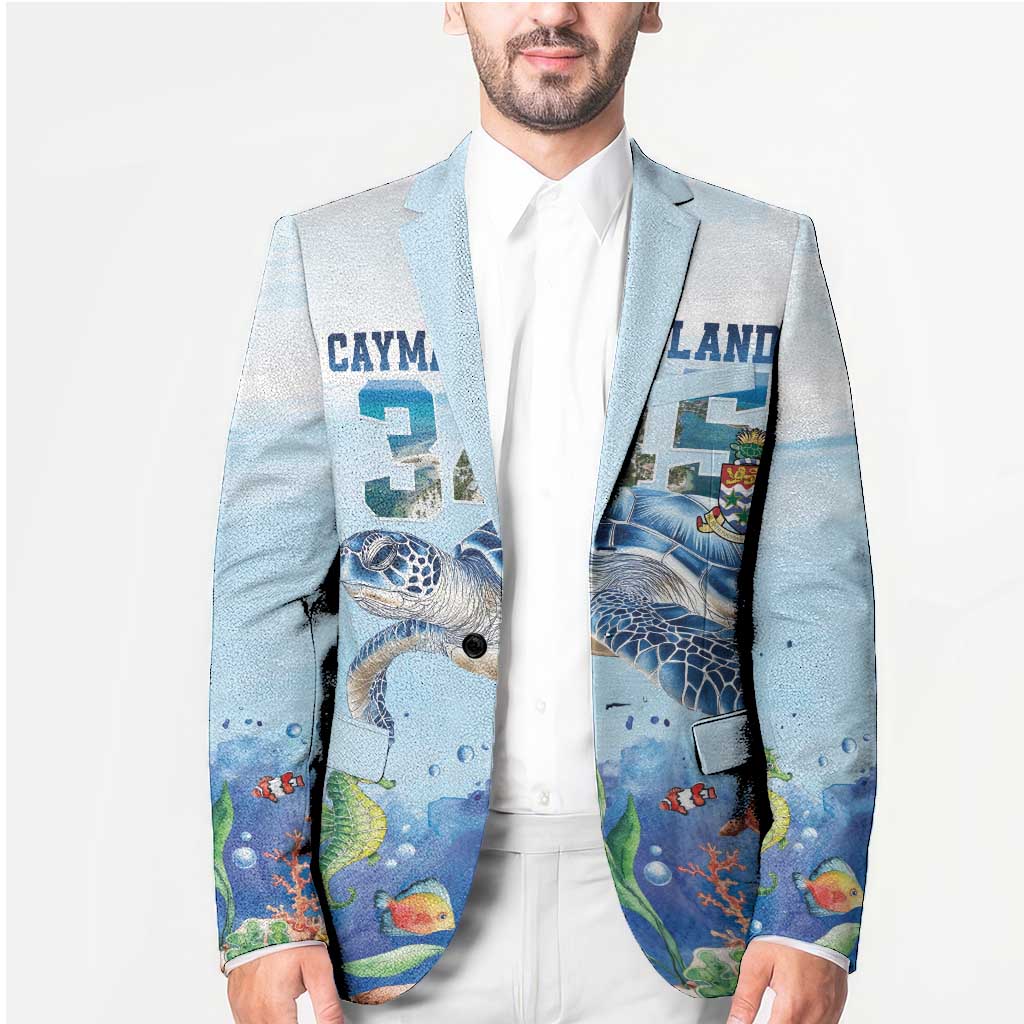 Personalized Cayman Islands 345 Blazer Watercolor Turtle - Wonder Print Shop