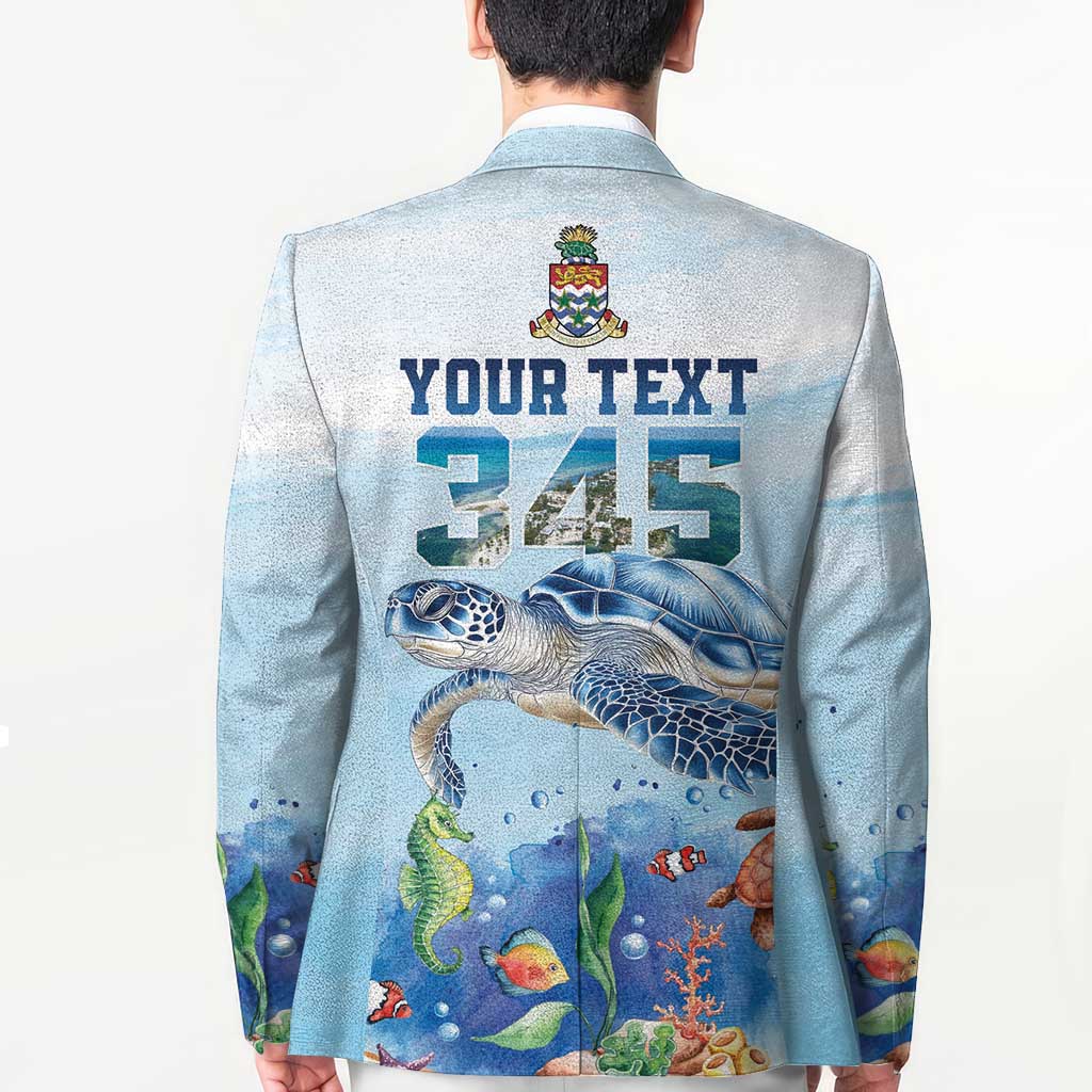 Personalized Cayman Islands 345 Blazer Watercolor Turtle - Wonder Print Shop