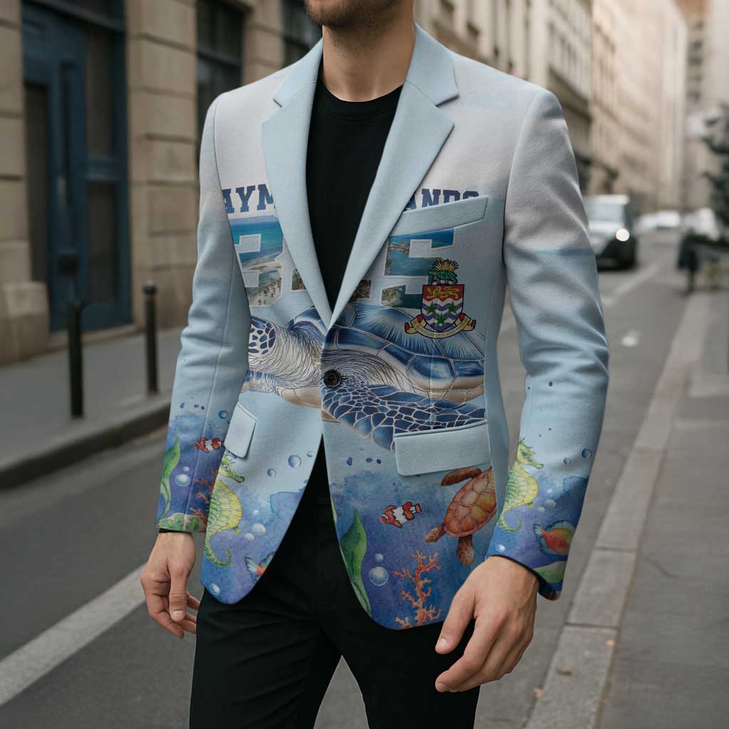 Personalized Cayman Islands 345 Blazer Watercolor Turtle - Wonder Print Shop