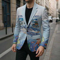 Personalized Cayman Islands 345 Blazer Watercolor Turtle - Wonder Print Shop