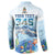 Personalized Cayman Islands 345 Button Sweatshirt Watercolor Turtle - Wonder Print Shop