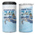 Personalized Cayman Islands 345 4 in 1 Can Cooler Tumbler Watercolor Turtle - Wonder Print Shop