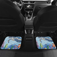 Personalized Cayman Islands 345 Car Mats Watercolor Turtle - Wonder Print Shop