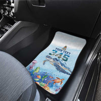 Personalized Cayman Islands 345 Car Mats Watercolor Turtle - Wonder Print Shop