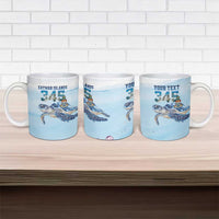Personalized Cayman Islands 345 Ceramic Mug Watercolor Turtle - Wonder Print Shop