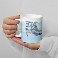 Personalized Cayman Islands 345 Ceramic Mug Watercolor Turtle - Wonder Print Shop
