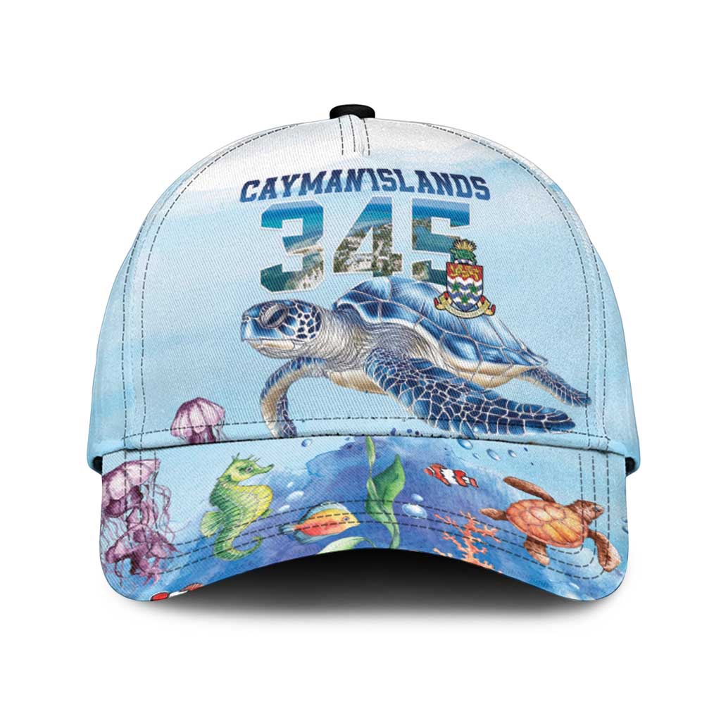 Cayman Islands 345 Classic Cap Watercolor Turtle - Wonder Print Shop