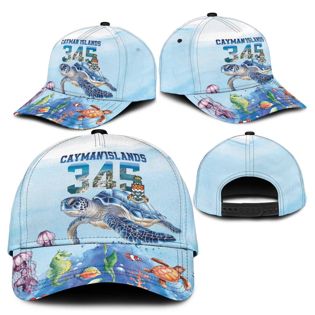 Cayman Islands 345 Classic Cap Watercolor Turtle - Wonder Print Shop