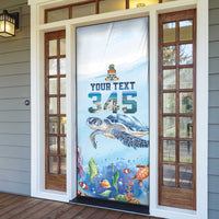 Personalized Cayman Islands 345 Door Cover Watercolor Turtle - Wonder Print Shop