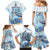 Personalized Cayman Islands 345 Family Matching Mermaid Dress and Hawaiian Shirt Watercolor Turtle - Wonder Print Shop