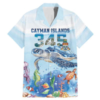 Personalized Cayman Islands 345 Family Matching Mermaid Dress and Hawaiian Shirt Watercolor Turtle - Wonder Print Shop