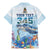 Personalized Cayman Islands 345 Family Matching Mermaid Dress and Hawaiian Shirt Watercolor Turtle - Wonder Print Shop