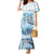Personalized Cayman Islands 345 Family Matching Mermaid Dress and Hawaiian Shirt Watercolor Turtle - Wonder Print Shop