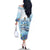 Personalized Cayman Islands 345 Family Matching Off The Shoulder Long Sleeve Dress and Hawaiian Shirt Watercolor Turtle - Wonder Print Shop