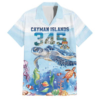 Personalized Cayman Islands 345 Family Matching Summer Maxi Dress and Hawaiian Shirt Watercolor Turtle - Wonder Print Shop
