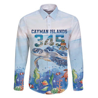 Personalized Cayman Islands 345 Family Matching Summer Maxi Dress and Hawaiian Shirt Watercolor Turtle - Wonder Print Shop