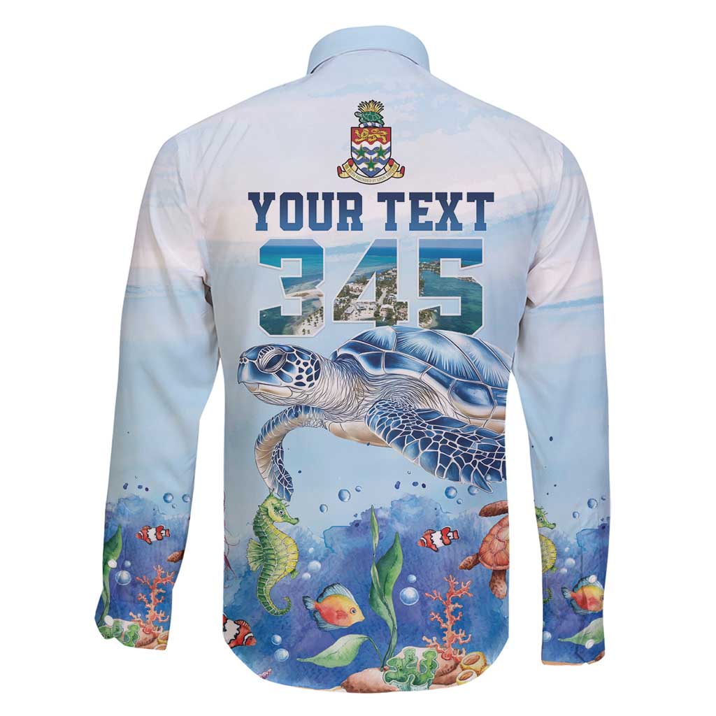 Personalized Cayman Islands 345 Family Matching Summer Maxi Dress and Hawaiian Shirt Watercolor Turtle - Wonder Print Shop