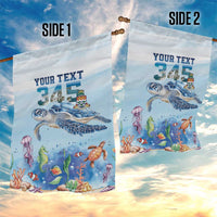 Personalized Cayman Islands 345 Garden Flag Watercolor Turtle - Wonder Print Shop