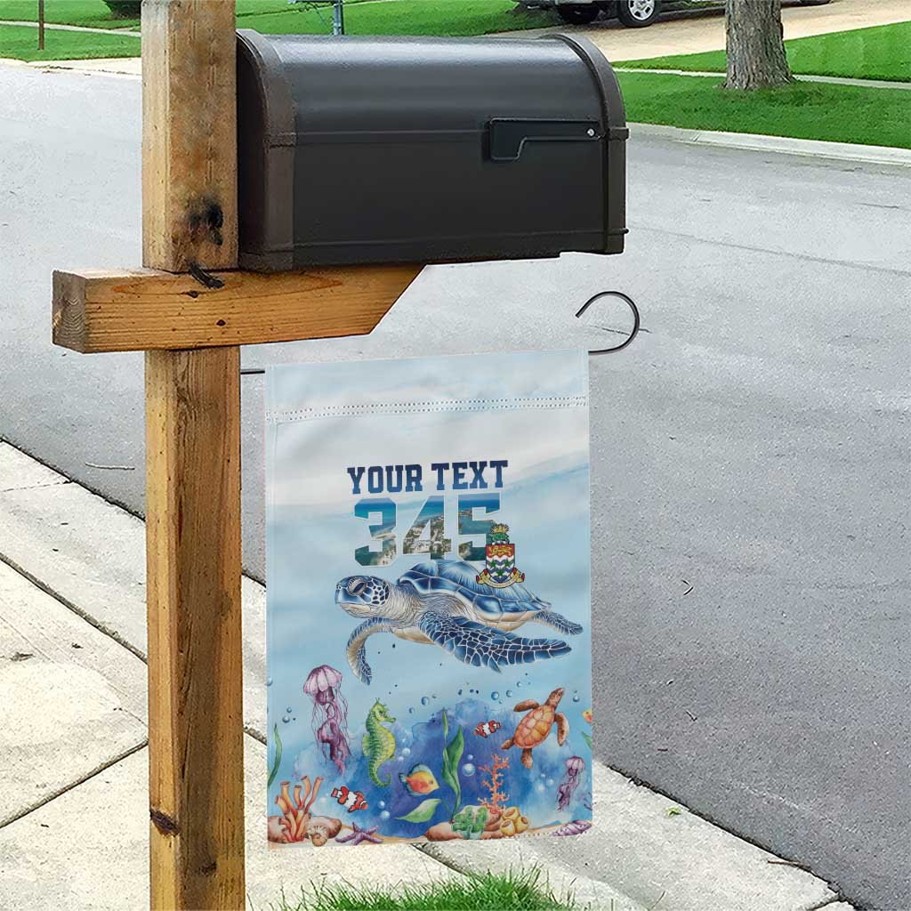 Personalized Cayman Islands 345 Garden Flag Watercolor Turtle - Wonder Print Shop