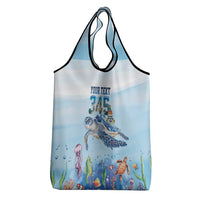 Personalized Cayman Islands 345 Grocery Bag Watercolor Turtle - Wonder Print Shop